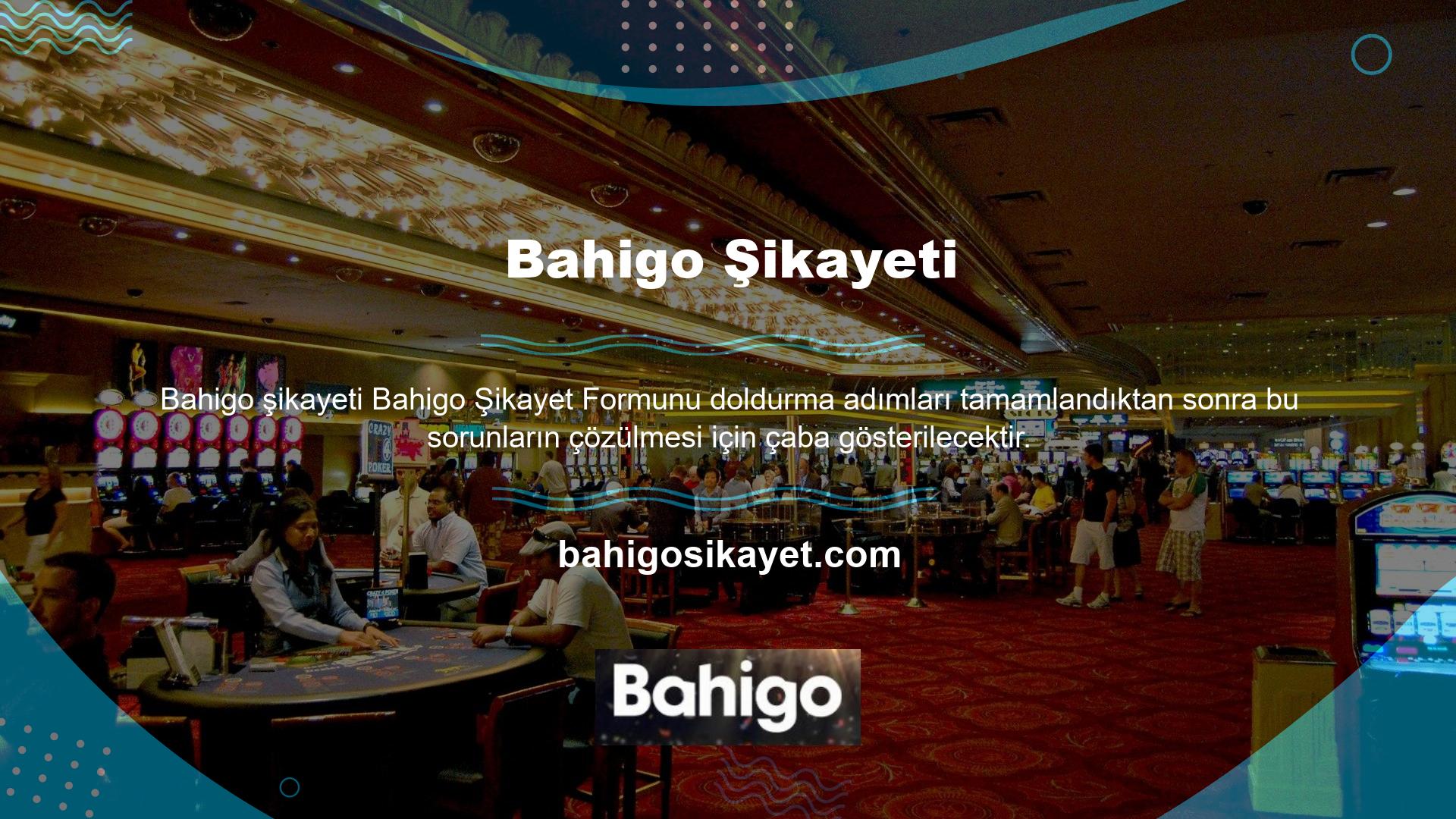 Bahigo şikayeti giriş adresindeki bir değişiklikten kaynaklanıyorsa, erişim adımını tamamlamak için web sitesi yetkilisi tarafından gönderilen nihai alan adını kullanmak daha mantıklıdır